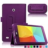 Infiland Folio PU Leather Case Smart Fit Cover For 7inch LG G PAD 7.0 V400 / LTE V410 / VK410 / UK410 Tablet Only (7inch LG G PAD 7.0 V400,Purple)