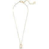 AllSaints Jewelry Women's Pearl Pavé Hexagon Pendant Necklace