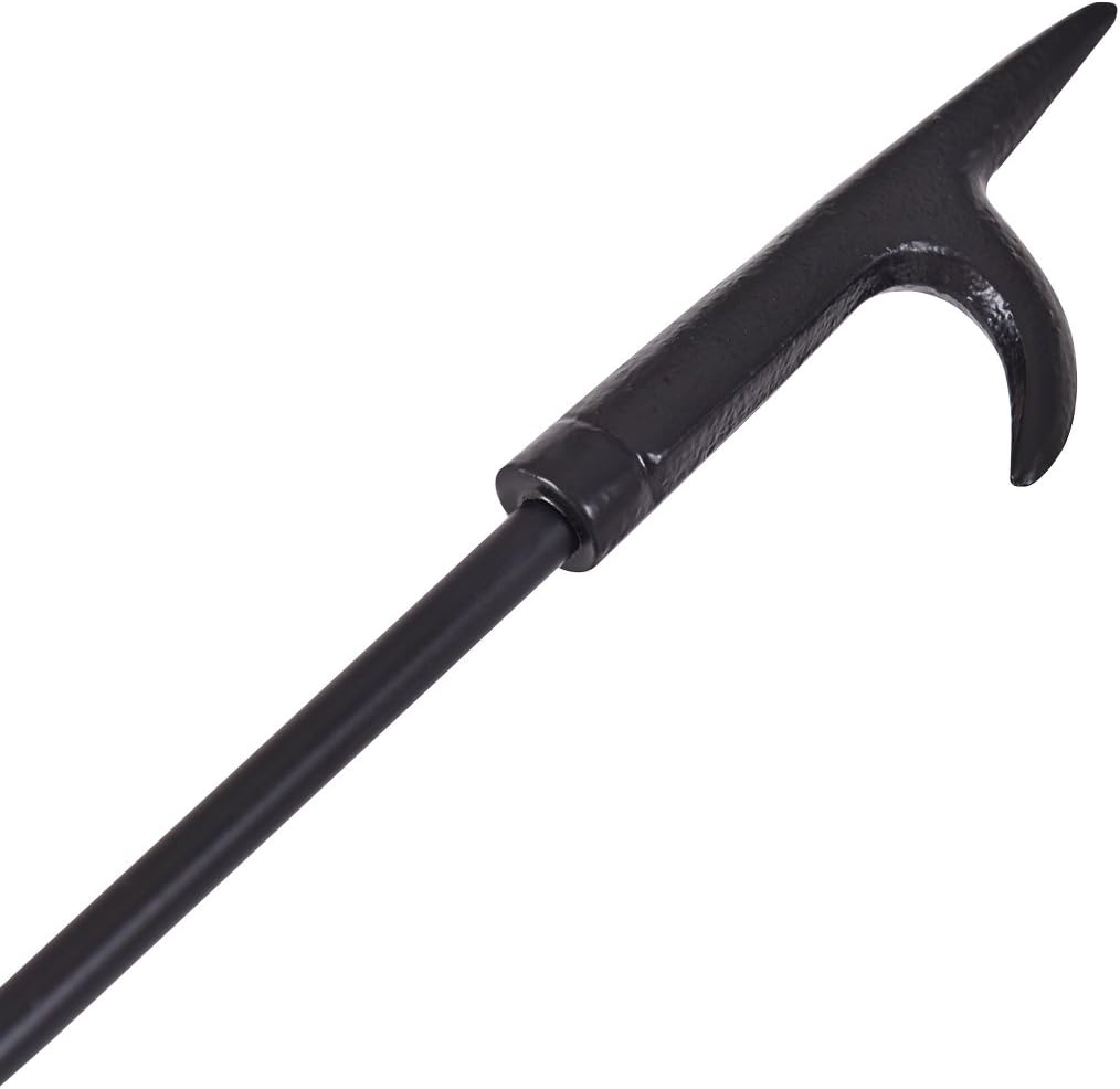 Costway 5 Piece Fire Tools Set Iron Fireplace Fireside Companion Brush