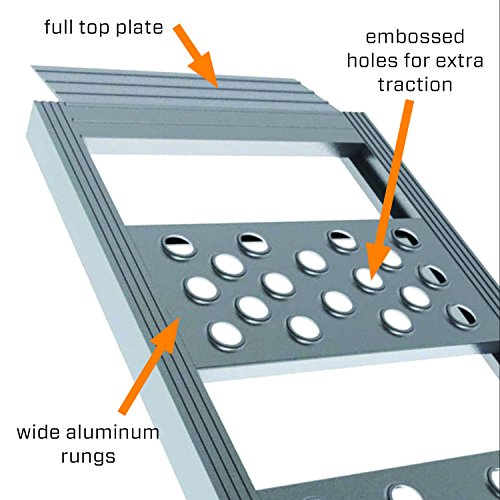 Reese Explore 9515000 90" Loading Ramp (Aluminum Arched Center Fold) on
