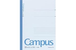 KOKUYO Campus Notebook, B 6mm Ruled, Semi-B5, 100 Sheets, 35 Lines, Blue, Japan Import (NO-10BN)