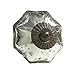Antique Silver Mercury Glass Distressed Dresser Knob, Cabinet Pull