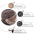 ANOGOL Hair Cap+Natural Wave Brown Synthetic Lace Front Wig Long Women's Wigs Brown Lace Front wig for Women (Brown)