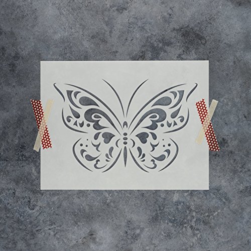 Butterfly Stencil Template - Reusable Stencil with Multiple Sizes Available