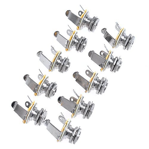 Ketofa 10pcs mono jack socket 1/4   stratocaster replac…