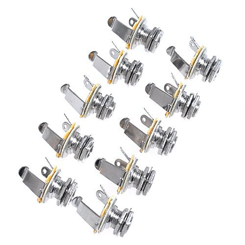 UPC 634458537339, 10pcs Mono Jack Socket 1/4&#39;&#39; Stratocaster Replacement High Quality Guitar Parts