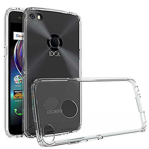 Alcatel Idol 5 (5.2") Case, Dretal Slim Fit Anti-Scratch Clear PC Back TPU Air Bumper Protective Case Cover For Alcatel OneTouch Idol 5 5.2 inch (Clear)