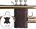 Trumpet valve guard by KGUBrass is the leather trumpet valve protector made of luxurious mild and thick material; use as protection from corrosion, scratches and stains (Brown (Blue thread))