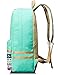 Leaper Casual Canvas Laptop Bag Cute Backpack Travel Bag Water Blue