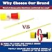 AKA Sports Gear Hurdle-Cones & Poles Set - 4 Split Poles Only (Cones Excluded)