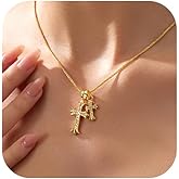 Luxval Cross Necklace for Women -Dainty 14K Gold Plated Cross Necklace Layered Gold Cross Necklace Cross Choker Necklace Gold Cross Necklaces for Women Trendy Gold Jewelry Gifts for Women