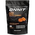 Onnit Alpha Brain Neuro Focus Gummies - Vegan Gummies with Omega-3s, Lutein, Zeaxanthin & Caffeine - Brain, Eye & Focus Supplement for Men & Women†, Citrus Punch Flavor, 90 Count