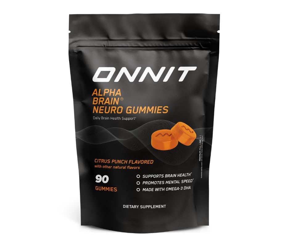 ONNIT Alpha Brain Neuro Focus Gummies - Vegan