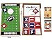 Elite Sportz Mini Cornhole Game - Premium Kids Bean Bag Toss Game, 2 Games on 1 Board - Tic Tac Toe and a Fun Corn Hole Outdoor Toss Game (Football)