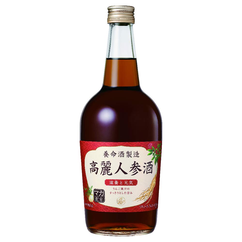 養命酒製造 高麗人参酒 700ml / リキュール ハーブのお酒 / 人参とハーブをブレンド リンゴ果汁仕上げ / マカ 霊芝 / ロック 炭酸 お湯割り商品画像