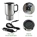 vinmax Stainless Steel Travel Coffee Mug Cup Vacuum Insulated Travel Mugs for Heating Water, Coffee, Milk and Tea, 12V,16 Ounce
