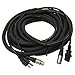 Elite Core 25' Powered Speaker Cable XLR+AC PA25