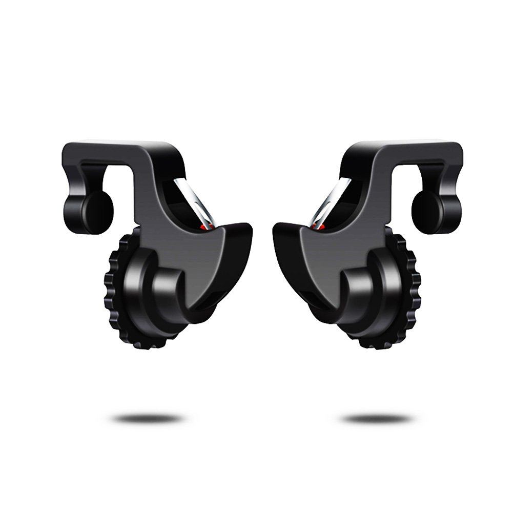 PRODELI PUBG Mobile荒野行動コントローラー最新版7代目スマホホルダー機能付き補助クイックショットボタンゲームパッド人間工学設計 感度高く 疲れず 左右分けず 押しボタン各種ゲーム対応可能iPhone/Android対応（二個入れ）