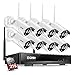 ZOSI 8CH Security Wireless Cameras System,8channel 960P WiFi NVR with 2TB Hard Drive,and 8pcs 1.3MP 960P 100ft Night Vision Indoor Outdoor IP CCTV Surveillance Cameras Kit, Smartphone Easy Remote View