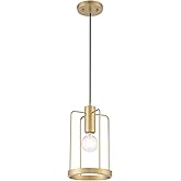 DESIGNERS FOUNTAIN Tafo Pendant Light, 14 Inch Hanging Ceiling Fixture for Kitchen Island and Dining Room, Golden Mist, D273M