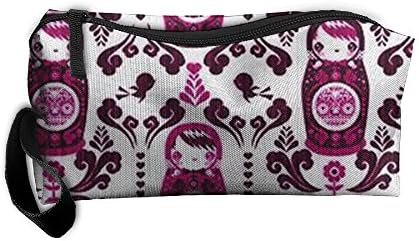 Russian Matryoshka Doll Floral Useful Anti-bacterial Waterproof Cosmetic Bag For Ladies Makeup Bag Pouch Makeup Pencil Case Tent