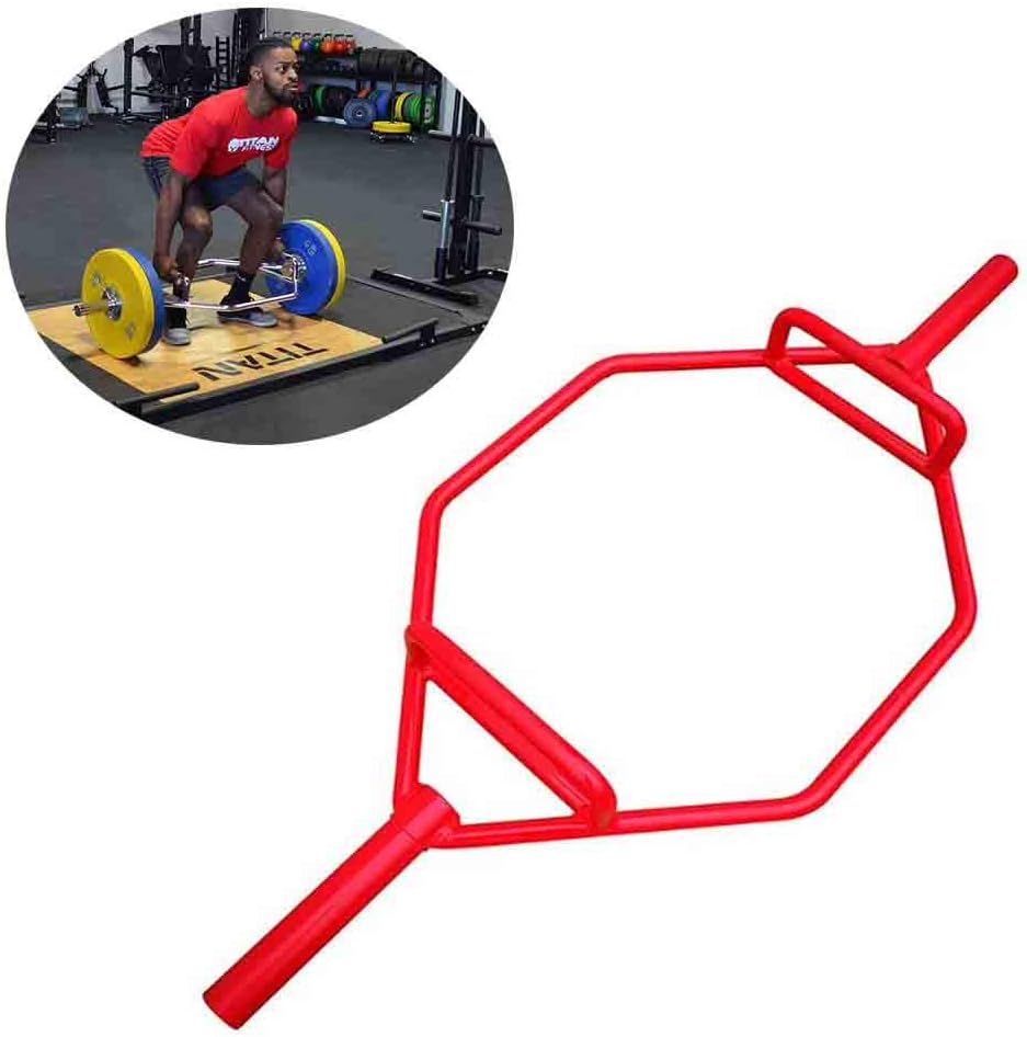 Combo Hex Bar By, For Weight Lifting and Bodybuilding, Barbell Accessories, With Knurled Handles Hexagon Deadlift Bars, Paint Process