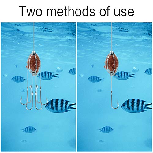 HUAYUE 5 Stück Angeln Inline Feeder Set Fischköder Futterkorb Method Feeder Fishing Feeders Futterspiralen Futterkorb… – Bild 4