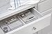 mDesign Cosmetic Organizer Tray for Vanity Cabinet to Hold Makeup Brushes, Eyeliner, Beauty Products - Clear
