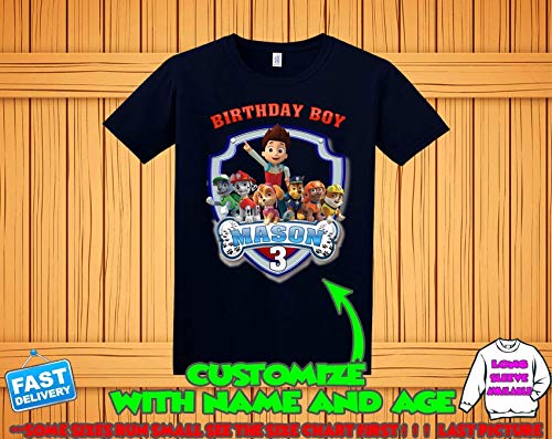 Paw Patrol birthday shirt, Paw Patrol custom birthday tshirt, Paw Patrol party shirts, Paw Patrol family shirts, Paw Patrol matching t-shirts