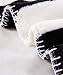 NTBAY Minimalism Series Throw Blankets Double-Layered Flannel Plush Velvety Super Soft Cozy Warm with Black and White Printed Pattern(70