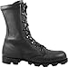 MCRAE Legacy Combat Boot with Panama Sole, Black Leather, 9.5 Wide