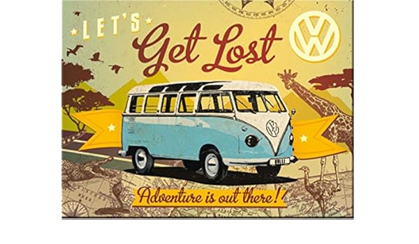Diseño de Volkswagen Camper con imán para la nevera PMS perdido ...