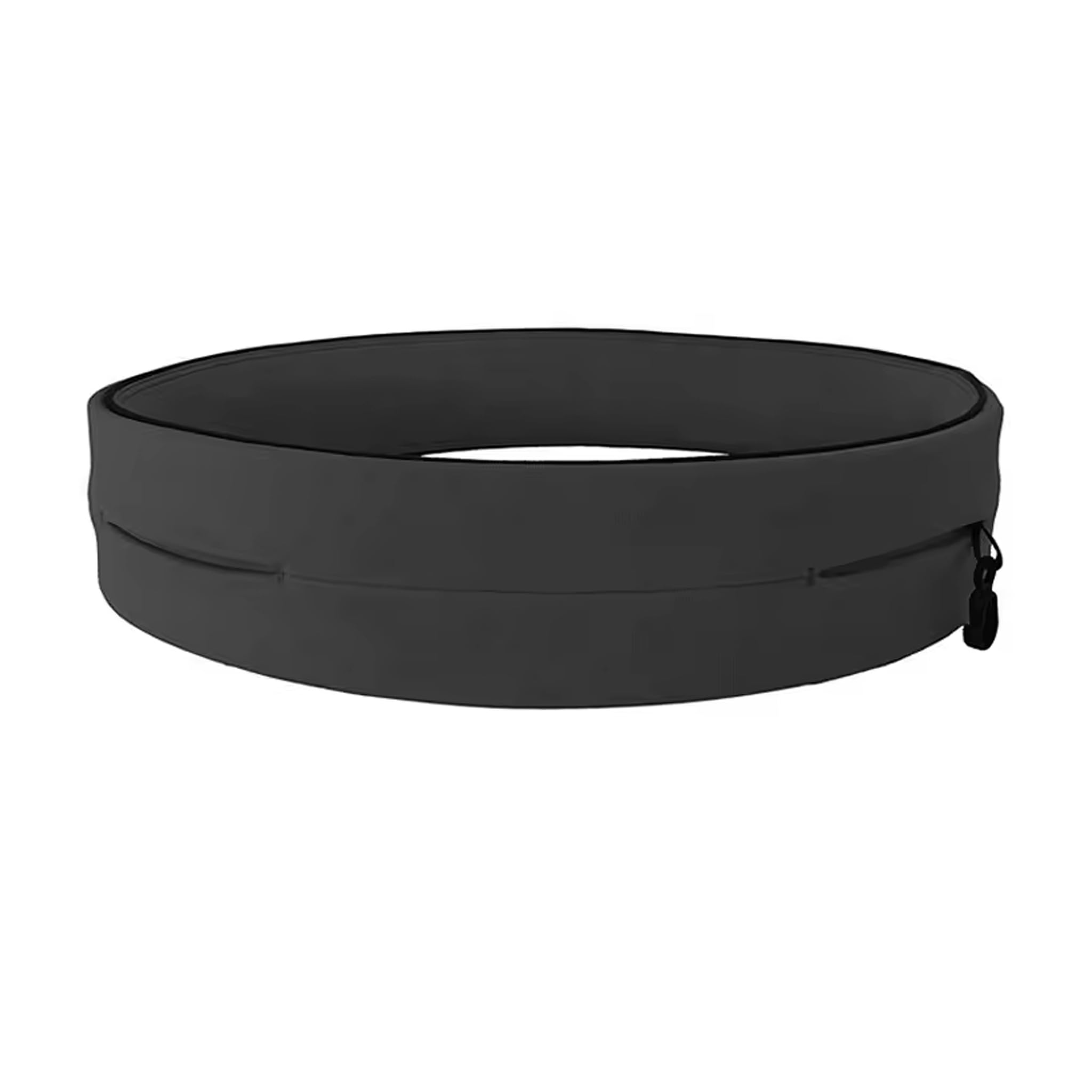 IndoTeam Black Running Belt for Phone and Small Accessories – Bum Bag for Women and Men – Exercise Waist Belt Pouch Running Phone Holder Bumbag with Key Clip (Small 26” – 29”)