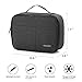 BAGSMART Electronics Travel Organizer Bag for Adaptors, Chargers, iPhone, ipad air, ipad Mini, 9.7'' Ipad Pro, Kindle, Black
