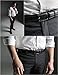 Marino Avenue Mens Genuine Leather Ratchet Dress Belt with Open Linxx Buckle - Fissure - Deep Charcoal - Adjustable from 28