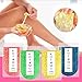 Waxing Kit for Women Men, Painless Wax Hair Removal Kit with 4 Bags Hard Wax Beans Bulk(3.5oz/bag)&20 Wax Applicator Sticks At Home Waxing Warmer Kit For Sensitive Skin