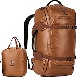 Bago Duffel Bag Convertible to Backpack. Multipurpose Traveling, Backpacking or Sports Equipment Rucksack for Men and Women. Durable and, Collapsible Duffle for Flight and Travel
