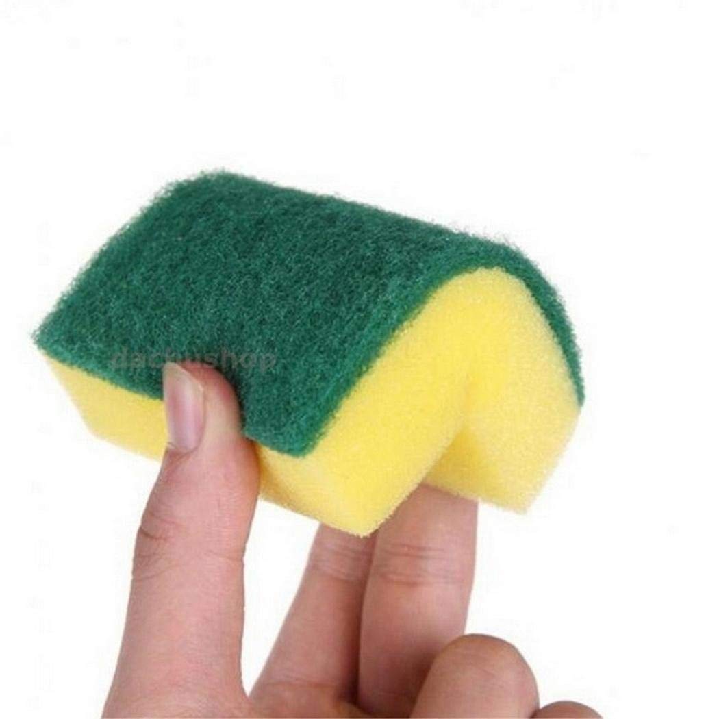 mekolen 10pcs Esponja para lavavajillas de Alta Densidad Absorción de Agua Suave Doble Capa Fuerte Cepillos de Esponja Cocina casera Cocina Algodón de Limpieza