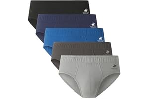 Beverly Hills Polo Club mens Men's 5 Pack Low Rise Brief