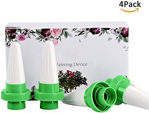 ANARONA Plant Watering Spikes, Self Plant Watering Devices Ceramic Drip Irrigation Spikes, Slow Release Self Irrigation Watering System Perfect for Indoor Outdoor Office Plant (Pack of 4)