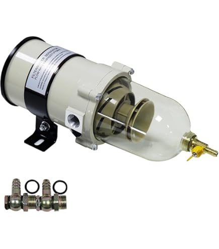 Dtomi Diesel Fuel Filter Oil Water Separator With Bolt Turbine Marine Boat Superior 60 GPH, 30 Micron, Replace# 500FG 500FH : Buy Online At Best Price In KSA - Souq Is Now - Foto 7