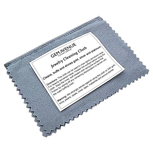 GASC 4 Inch x 6.5 Inch Gold and Silver Jewelry Instant Cleaning and Polishing Cloth Restores Shine
