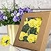 YSBER Roses Artificial Flowers - 25Pcs Big PE Foam Rose Artificial Flower Head for DIY Wedding Bouquets Centerpieces Bridal Shower Party Home Decorations (25 PCS, Yellow)