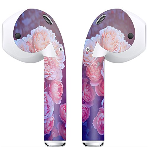 Skin Decal Vinyl Wrap for Apple Airpod Airpods (includes 2 Sets) earbuds stickers skins cover/ Pink Roses