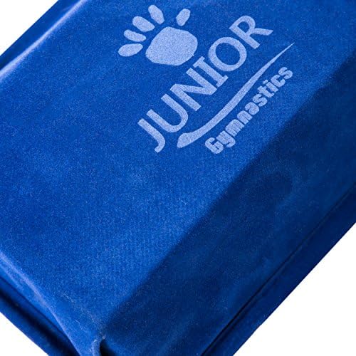 Junior Gymnastics Balance Beam – 8 Ft Folding Foam Low Floor Beam – Premium Faux Suede with Additional High Density EVA Foam Strip for Safety