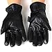 Alpine Swiss Mens Gloves Dressy Genuine Leather Warm Thermal Lined Wrist Strap BLK M