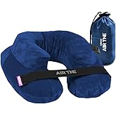 Cabeau Inflatable Travel Pillow – Air TNE – Adjustable, Lightweight, and Supportive for Sleeping on Airplanes, Trains, and Ca