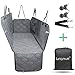 LIFEFAIR Dog Car Seat Covers, 100% Waterproof Dog Seat Cover with Mesh Window, Scratch Proof Nonslip Dog Car Hammock, Car Seat Covers for Dogs, Backseat Dog Cover for Cars Trucks SUV