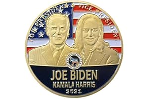 WOOER US President Joe Biden,Vice President Harris Commemorative Collection Seal Coin (Gold)