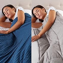 Amazon Basics Weighted Blanket with Minky Duvet